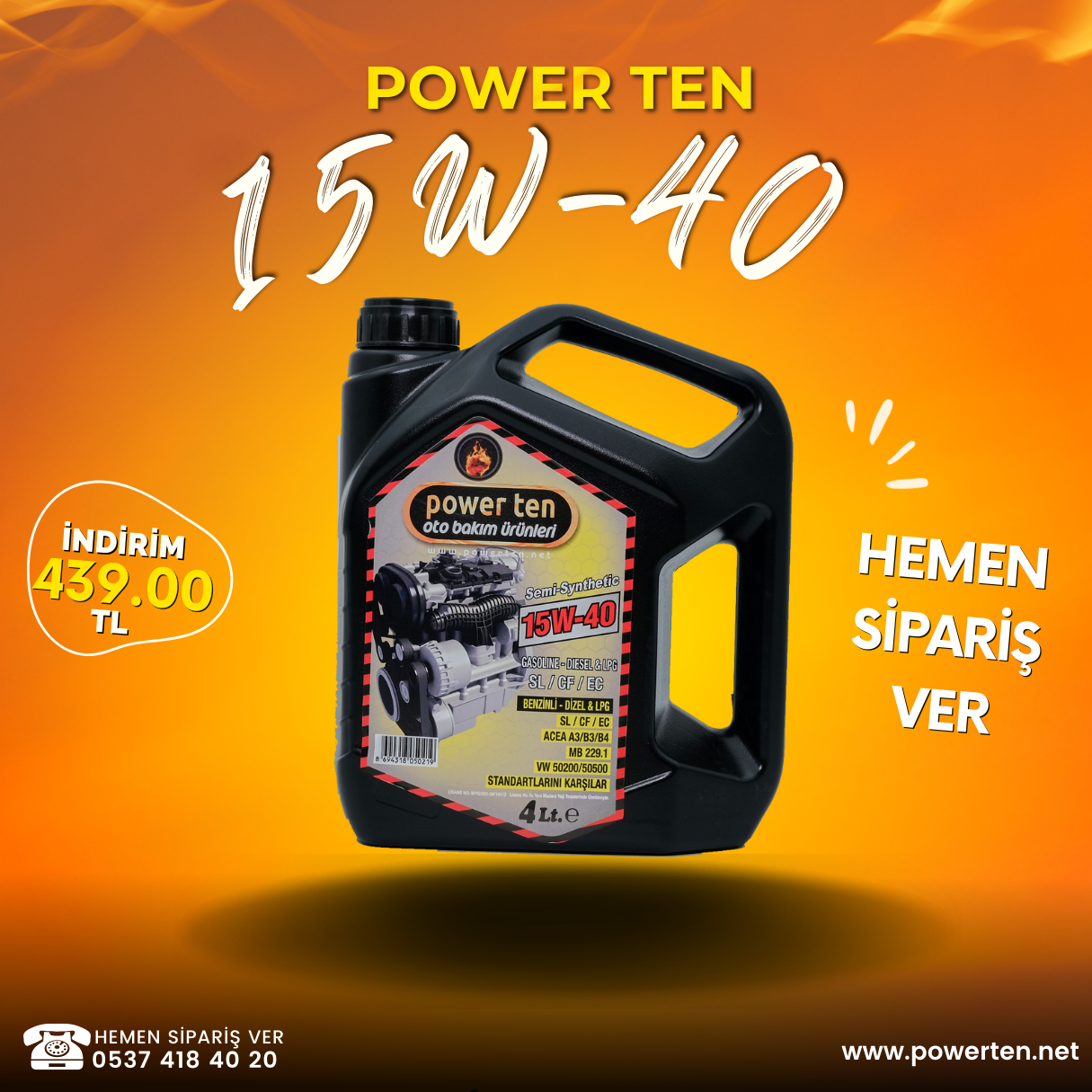 powerten motor yag